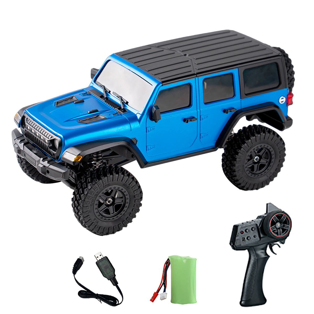 TOUCAN RC HOBBY JJRC 1:18 4*4 RC Simulation Rock Crawler Car C8801 2.4G Wireless Control Off Road Vehicle RTR Crawler Brushed Motor ESC LED Lights