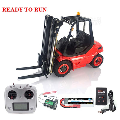 TOUCAN RC HOBBY LESU 1/14 RC Hydraulic Forklift Transfer Car Painted RTR Truck Motor Light Battery Radio System Remote Control Vehicles