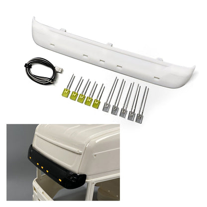 TOUCAN RC HOBBY Plastic Sun Visor 3V LED Light for 1/14 DIY R620 R470 S730 Remote Control Tractor Truck 56323 56318 56327 RC Lorry Model
