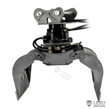 TOUCAN RC HOBBY Metallgreifer Hydraulik-Zerkleinerungszange Motor-Manipulator für LESU 1/14 RC Bagger 374F B0001 ferngesteuerter Bagger