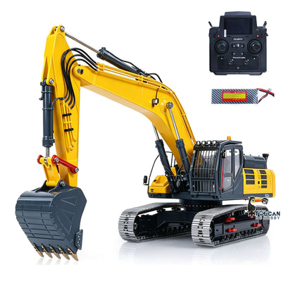 TOUCAN RC HOBBY Metal LESU 1/14 Remote Control Hydraulic Tracked Excavator SK500 RC Digger 6CH Valve 3MAP Pump Brass Relief Valve Light System