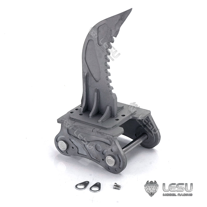 TOUCAN RC HOBBY Metal Claw Ripper Bucket Digging Compactor for 1/14 RC LESU 374F Hydraulic Excavator Remote Control Construction Vehicles
