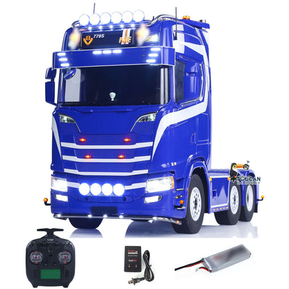 TOUCAN RC HOBBY  770S 1/14 RC Tractor Truck 6X6 Metal Chassis Axle Locks RTR 3Speed Lorry Car Smoke Sound Light Unit Cabin Suspension ST8