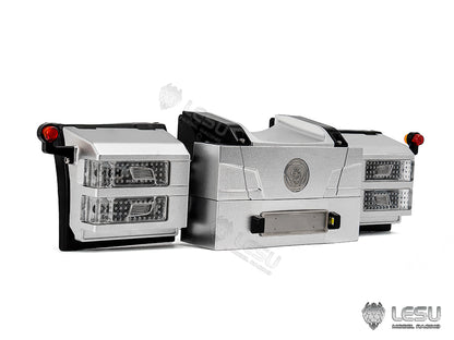 TOUCAN RC HOBBY LESU Metall-Heckträger Rückleuchten-Set LED für DIY 1/14 RC Sattelschlepper R470 R620 770S ferngesteuertes LKW-Modellfahrzeug