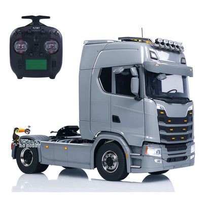 TOUCAN RC HOBBY LXY Metal Chassis Fifth Wheel 4X4 1/14 3Speed Radio Control Tractor Truck 770S Axle Locks Brushed ESC Motor Light System No Battery
