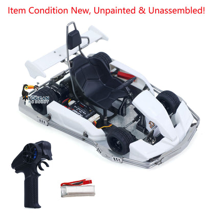 TOUCAN RC HOBBY JDModel Plastic 1/10 Remote Control Racing Car 298A KIT 4*2 RC Go Kart Model Servo Radio for Adults No Light Sound System