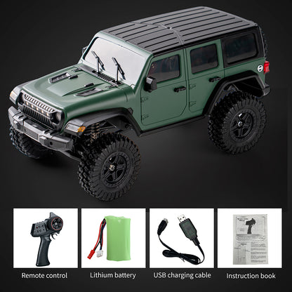 TOUCAN RC HOBBY JJRC 1:18 4*4 RC Simulation Rock Crawler Car C8801 2.4G Wireless Control Off Road Vehicle RTR Crawler Brushed Motor ESC LED Lights