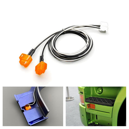 TOUCAN RC HOBBY Foot Pedal Light Plastic 3V LED Turn Lamp for DIY 1:14 Remote Control Tractor Truck R620 R470 Model Car Accessorie Upgrade
