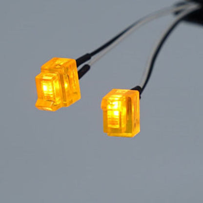 TOUCAN RC HOBBY Foot Pedal Light Plastic 3V LED Turn Lamp for DIY 1:14 Remote Control Tractor Truck R620 R470 Model Car Accessorie Upgrade
