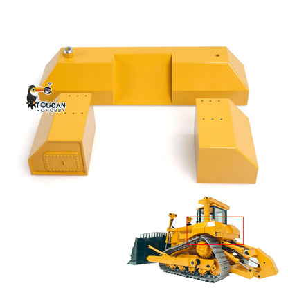 TOUCAN RC HOBBY JDModel Metal Dozer Blade Fuel Tank Tracks for 1/14 JDM-98 DXR2 RC Hydraulic Bulldozer DIY Model for Construction Vehicle Enthusiast
