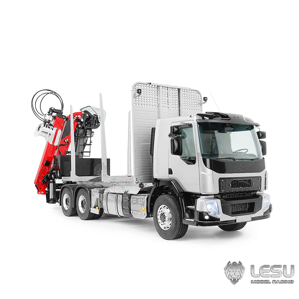 TOUCAN RC HOBBY LESU 1/14 RC Logging Truck Timber Truck Hydraulic Crane VM FE Cabin Remote Control Lorry 6x6 Metal Chassis Axle Lock Light Sound