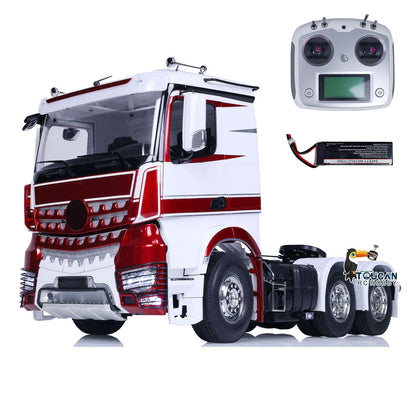 TOUCAN RC HOBBY HHRC Customized 1/14 6x4 RC Tractor Truck 3363 Remote Control Car Painted Assembled Model Lights Optional Versions