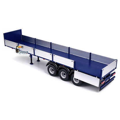 TOUCAN RC HOBBY LXY Painted 3 Axles Metal Semi Trailer W/ Support Legs Light System For 1/14 Remote Control Tractor Truck BM214 RC Forklift Model