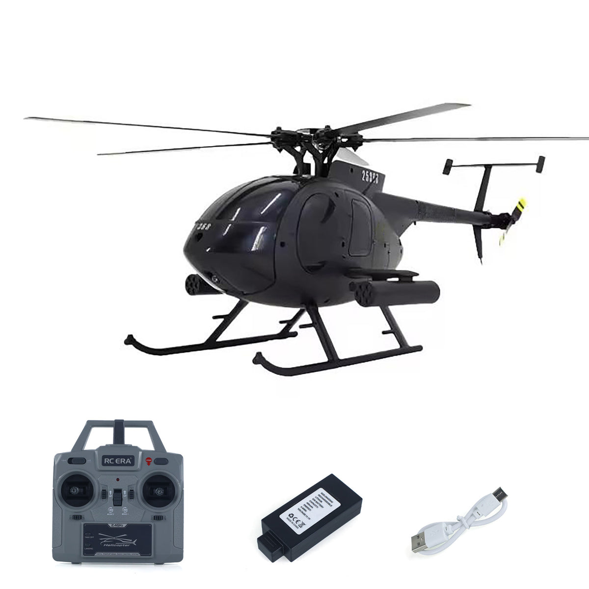 TOUCAN RC HOBBY 1/28 RCERA ferngesteuerter Kunststoff-Hubschrauber C189, zwei bürstenlose Motoren, Metall-Servo, Modell ohne Querruder für Erwachsene