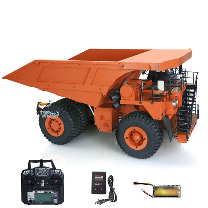 TOUCAN RC HOBBY 793D Metal 1/20 RC Hydraulic Mine Truck Heavy Duty Remote Control Dumper RTR 2Speed Gearbox Flysky I6X Radio Light System
