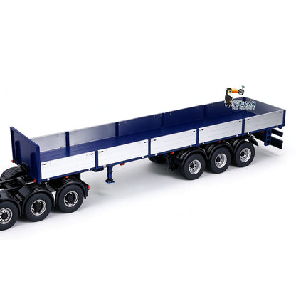 TOUCAN RC HOBBY LXY Painted 3 Axles Metal Semi Trailer W/ Support Legs Light System For 1/14 Remote Control Tractor Truck BM214 RC Forklift Model