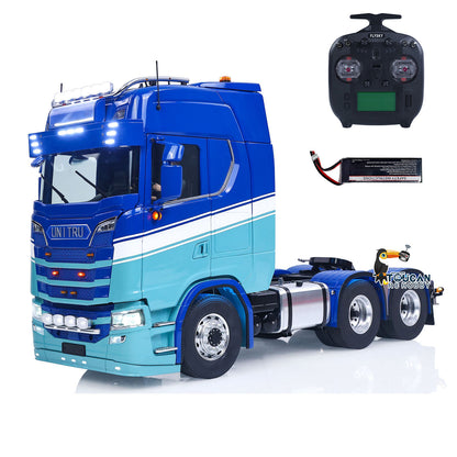 TOUCAN RC HOBBY RTR Unitru 06 770S 1/14 Camion tracteur télécommandé châssis métal 6x6 boîte de vitesses 2 rapports fumée lumières sons moteur brushless ESC