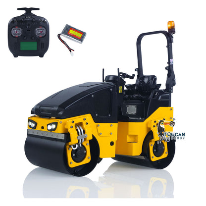 TOUCAN RC HOBBY Fast Free Shipping 1/14 Metal RC Electric Road Roller BOM BW120AD RTR Remote Control Construction Vehicle Model Flysky ST8 Radio Battery Light System