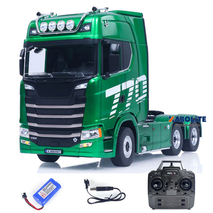 TOUCAN RC HOBBY HUINA 770S 1/18 Plastic 6x4 RC Tractor Truck 1501 PRO with 19CH 2.4G Radio Controller Light Sound for Hobbyists Outdoor Play
