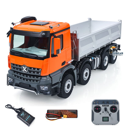 TOUCAN RC HOBBY US Stock Kabolite 1/14 Electric RC Dump Truck K5703 8X8 Remote Control Tipper Model 2Speed Transmission Lights Sounds Battery Charger