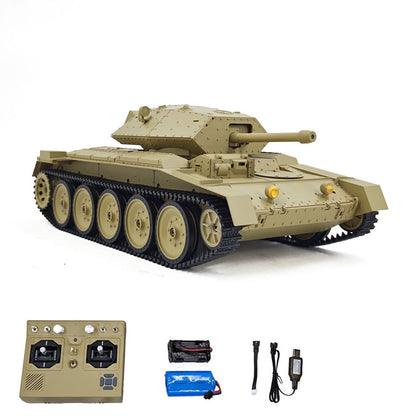 TOUCAN RC HOBBY 1/16 RC Battle Tank CoolBank Crusader MK III 2.4G Remote Control RTR Military Tank Model 360 Degrees Turret Rotary Smoke Sound Lights