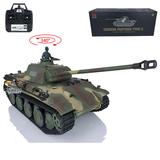 TOUCAN RC HOBBY US-Lager 2,4 GHz 1/16 Maßstab 7.0 Heng Long Deutscher Panther G Kunststoffketten Leiträder Zahnräder Laufrollen RTR RC-Panzermodell 3879