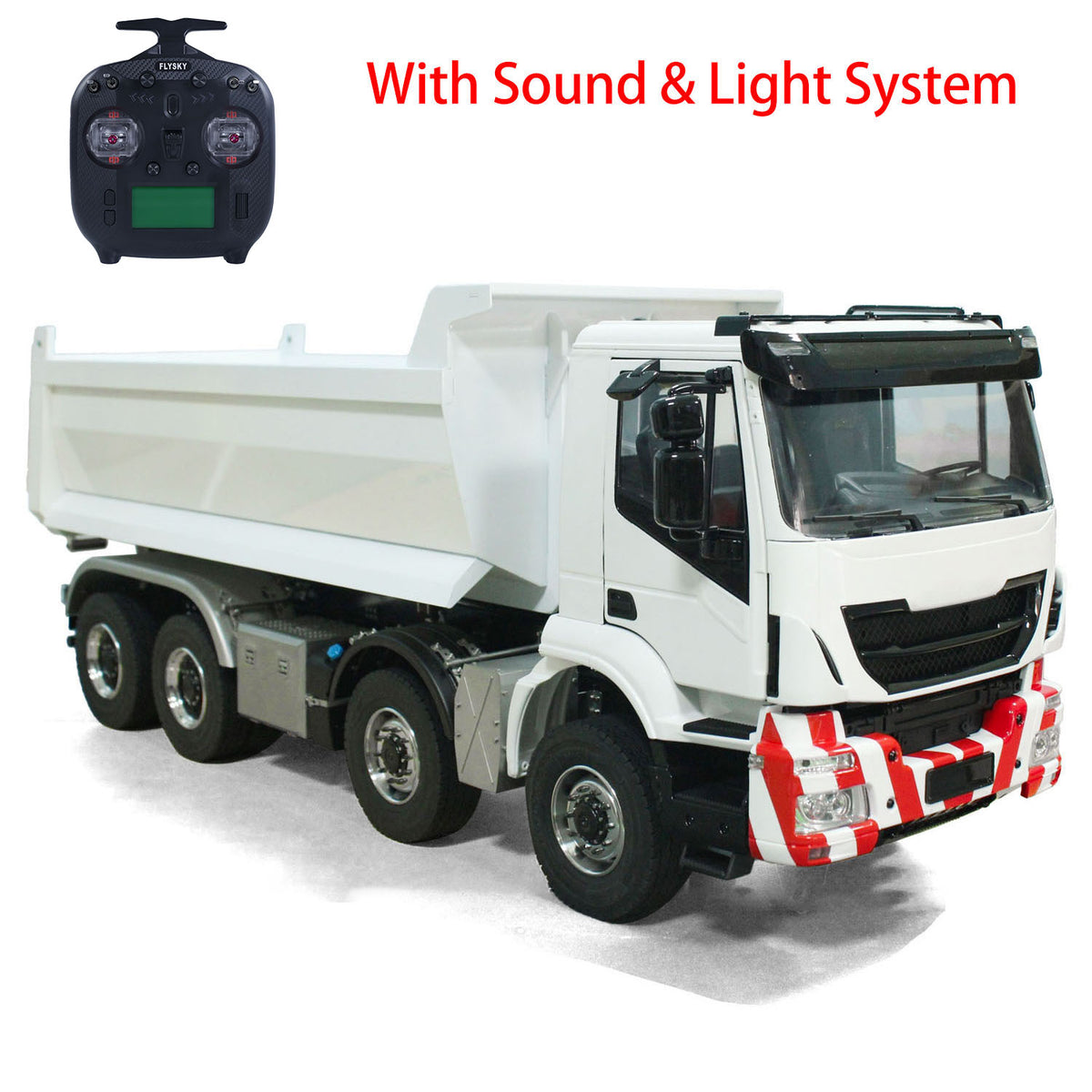 TOUCAN RC HOBBY LXY 1/14 8x8 Metal Hydraulic RC Dumper Car Radio Controlled Full Dump Truck Sound Light PNP Vehicle 3-speed Transmission