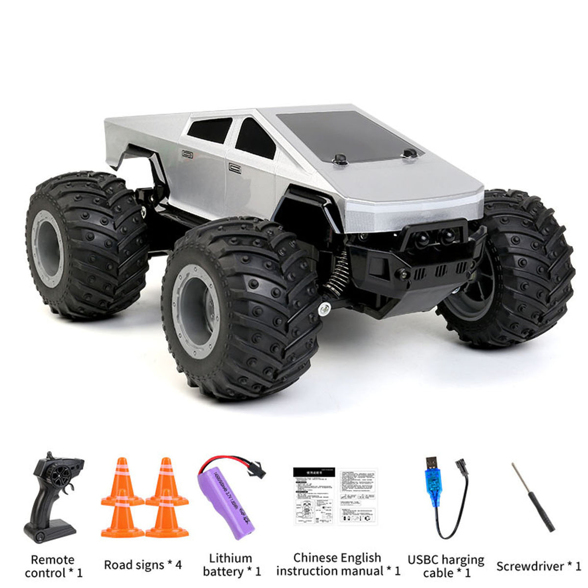 TOUCAN RC HOBBY JJRC 1:24 2.4GHz Radio Control Off Road Vehicle Pickup Truck Q208 RC Electric Four Wheel Drive Pickup RTR LED Lights Transmitter