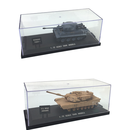 TOUCAN RC HOBBY Heng Long 1:72 Maßstab Deutschland Tiger 1 Panzer 3818 U.S. Abrams M1A2 3918 Statisches Modell Simulations-Ornament Sammlung für Erwachsene