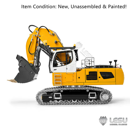 TOUCAN RC HOBBY LESU LR956 1/14 Metal RC Hydraulic Front Shovel Excavator B0031 Dual Pumps KIT Digger with 7CH Valve Light System Simulated GPS