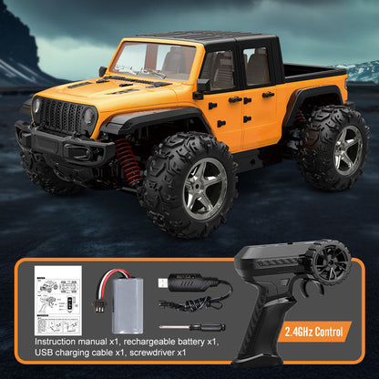 TOUCAN RC HOBBY JJRC 1/20 RC High Speed Pickup Truck C8819 4WD 2.4G Remote Control Off Road Vehicle Lifting Wheel LED Lights Motor Ready to Run Car
