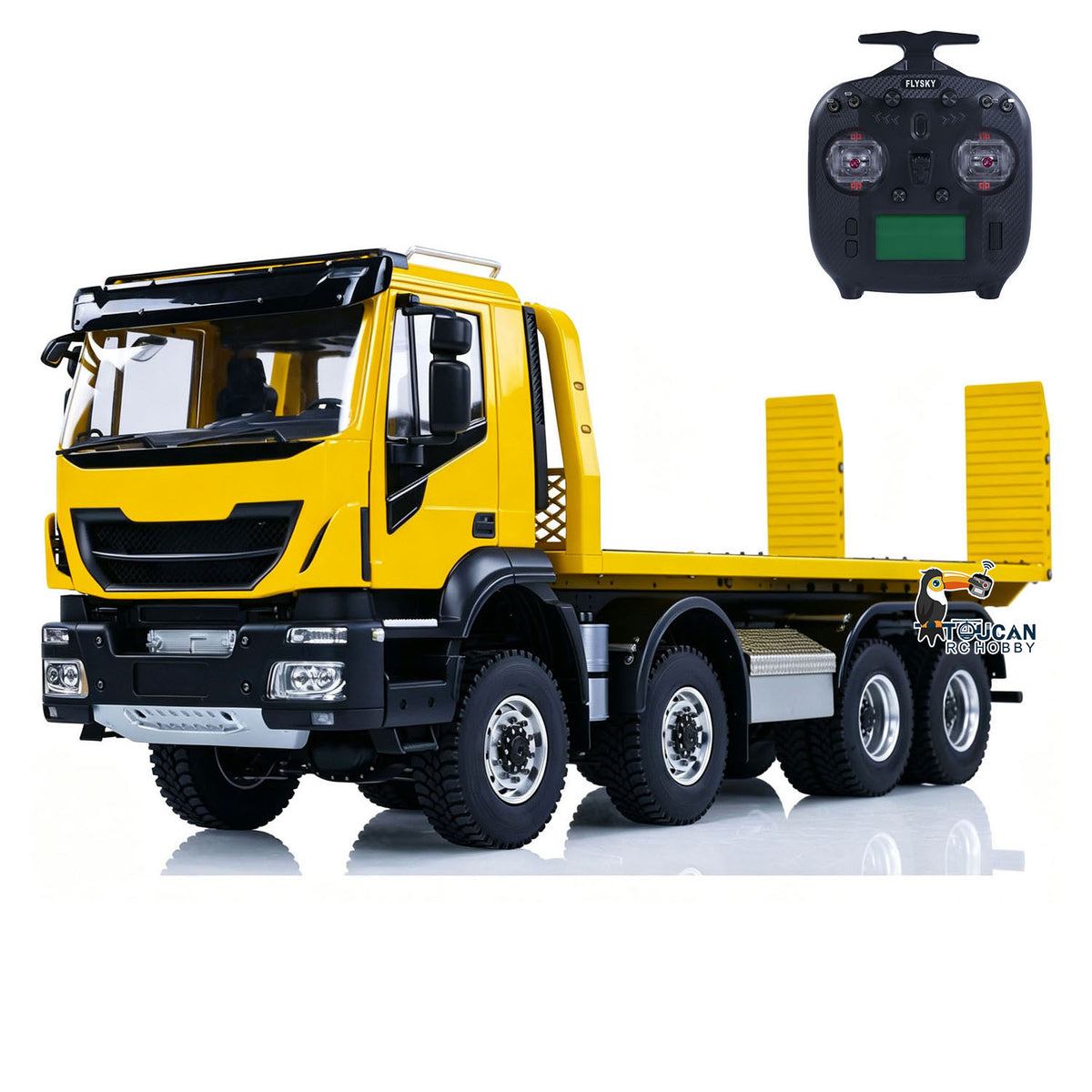 TOUCAN RC HOBBY MODO 1/14 8x4 Metal RC Hydraulic Wrecker Truck Remote Control Rescue Vehicles Emulated Car for Children Adults PNP