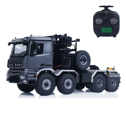 TOUCAN RC HOBBY LXY BZ4663 1/14 Metal 8x8 RC Tractor Truck PNP 3 Speed Transmission Differential Lock Axles Remote Winch ST8 Controller Light Sound for Model Collectors