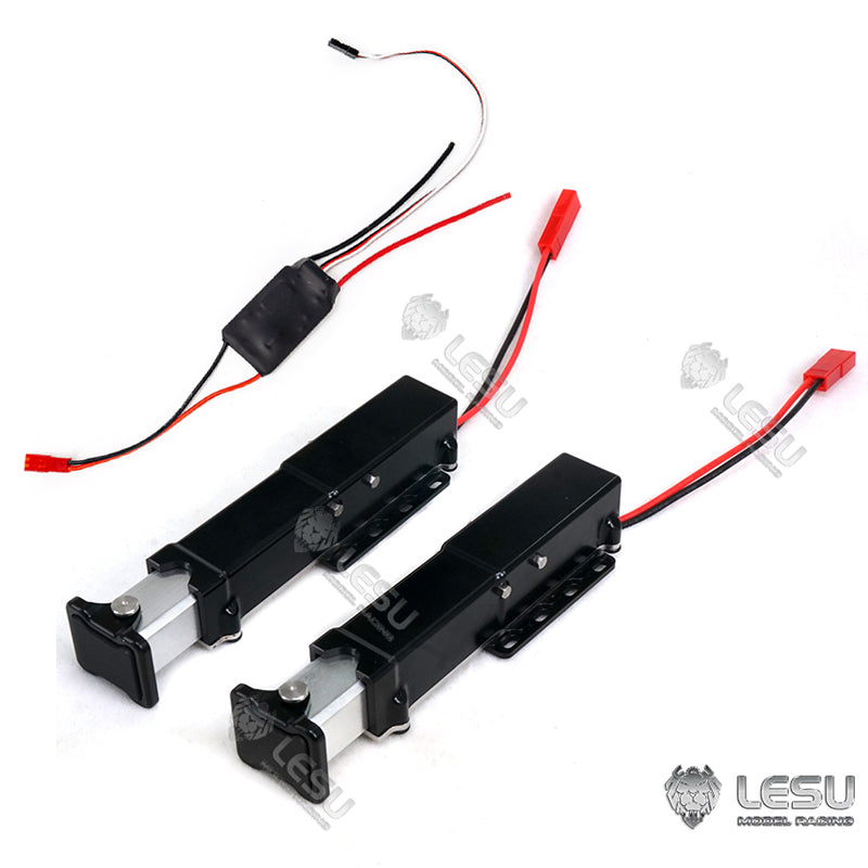 TOUCAN RC HOBBY LESU 1/14 RC Trailer Flatbed Truck Spare Parts Metal Electric Lifting Legs 30A Brushed ESC for A0020 Trailer Truck DIY Model