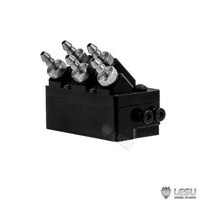 TOUCAN RC HOBBY LESU Metal Hydraulic Nozzle Unit of Quick Coupler 1/14 RC Excavator Aoue LR960 Metal Part DIY Hobby Models Accessories