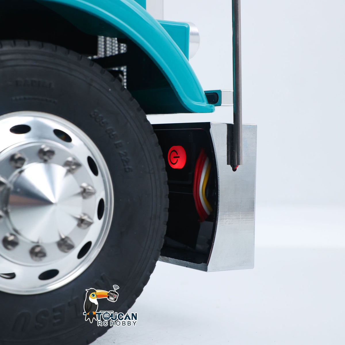 TOUCAN RC HOBBY 56344 Grand Hauler Camion tracteur RC 1/14 RTR 8x6 châssis métallique, moteur brushless, ESC, essieu relevable central, blocage de différentiel, fumée, radiocommande