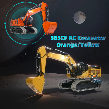 TOUCAN RC HOBBY  1/8 385CF Metal Hydraulic RC Excavator RTR 150KG Heavy Duty Remote Control Diggers Ready to Run Upgraded Version Models