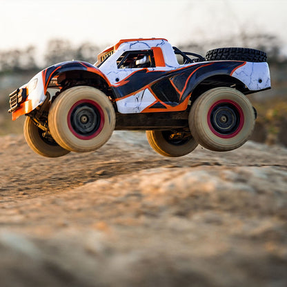 TOUCAN RC HOBBY JJRC 1/14 2.4G RC High Speed Off Road Vehicle 70KM/H Wireless Control 4WD Car Q130B Brushless Motor Servo Battery LED Lights RTR