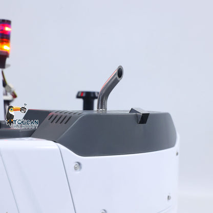 TOUCAN RC HOBBY CUT RC Hobby RC Hobby LR914 1/14 Metal RC Hydraulic Wheel Excavator RTR 7-Way Valve 4x4 Differential Lock Warning Light Sound Quick Release Coupler LCD Display for Digger Collectors