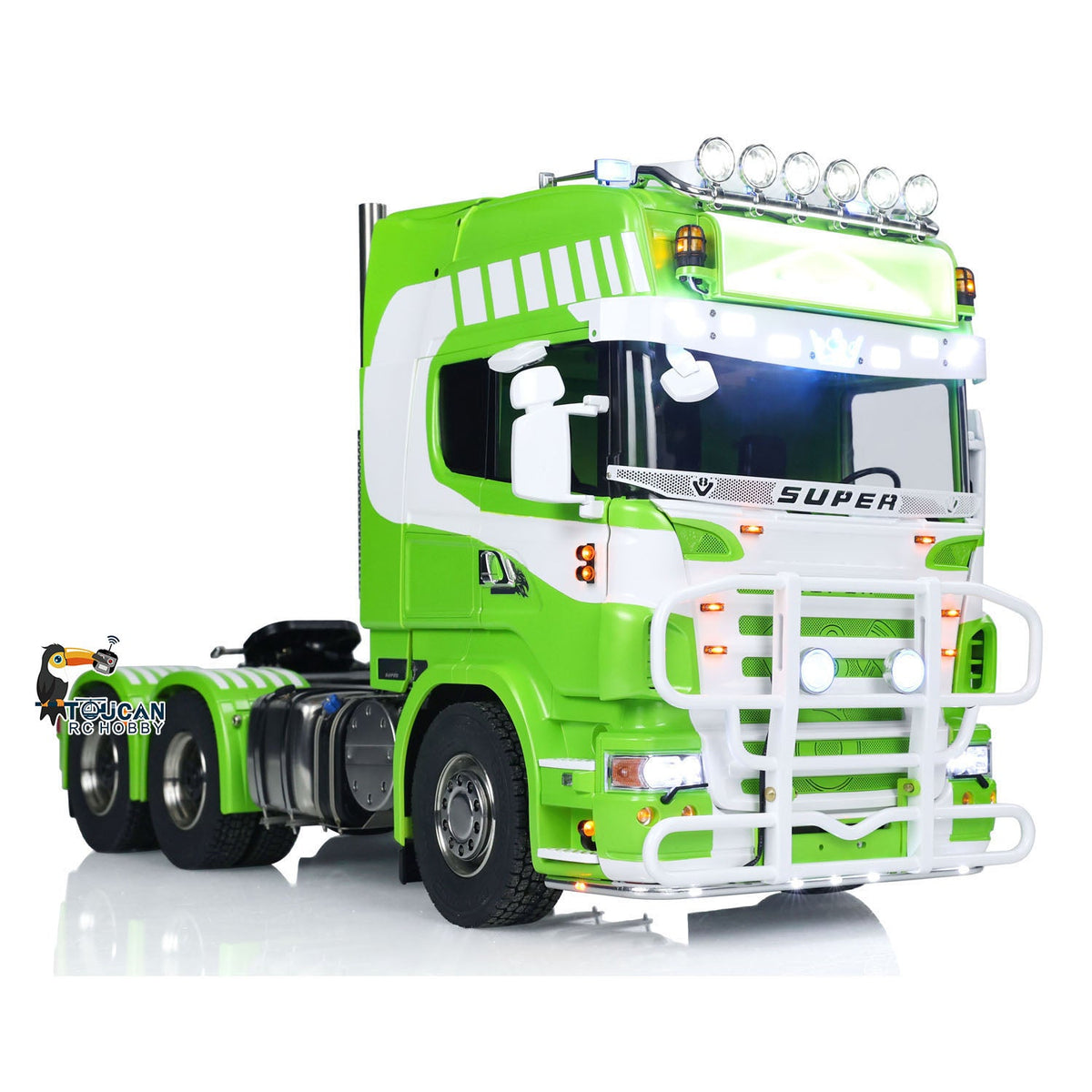 TOUCAN RC HOBBY ScaleClub 6x6 Metal Chassis 1/14 RC Tractor Truck R620 RTR Vehicle Model Air Suspension FlySky ST8 Radio System 3-speed Smoking Unit
