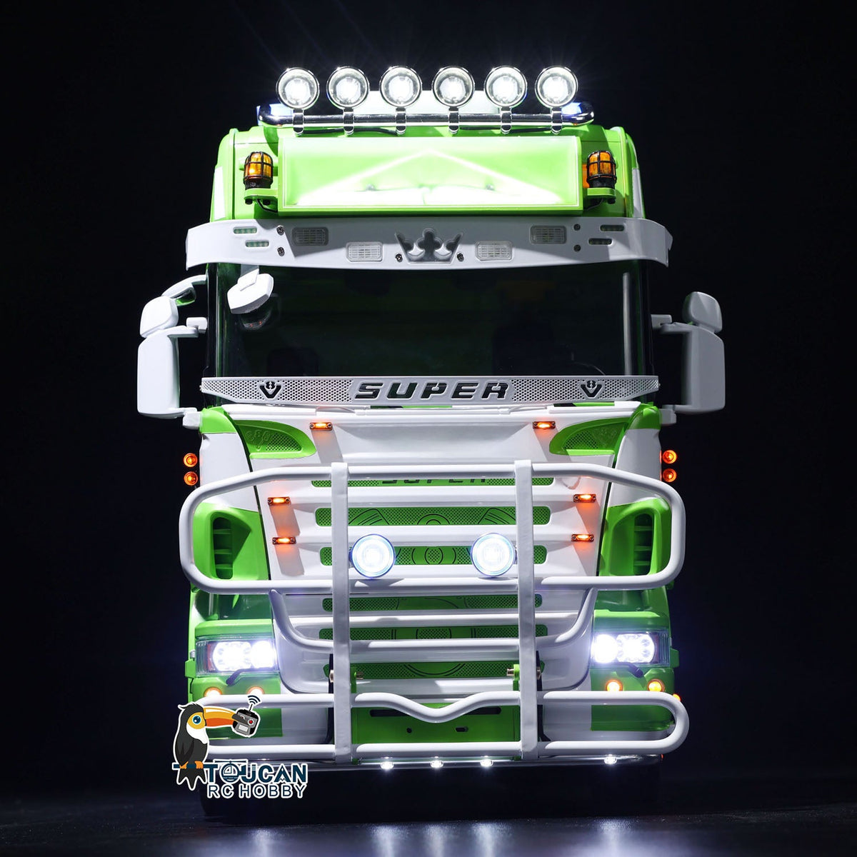 TOUCAN RC HOBBY ScaleClub 6x6 Metal Chassis 1/14 RC Tractor Truck R620 RTR Vehicle Model Air Suspension FlySky ST8 Radio System 3-speed Smoking Unit