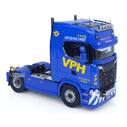 TOUCAN RC HOBBY MODO SC770S 1/14 Metal 4x4 RC Tractor Truck PNP/RTR 2-Speed Gearbox Axles Differential Locks Hobbywing 1080 ESC Cab Suspension Light Sound for Model Collectors