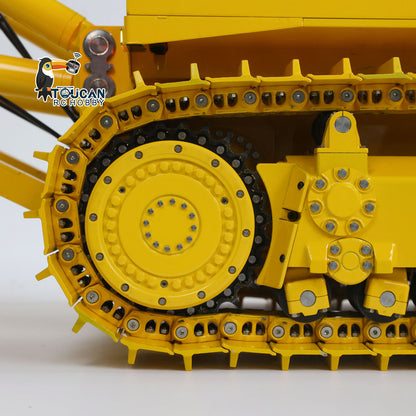 TOUCAN RC HOBBY JDMODEL 575 Metal 1/14 Remote Controlled Bulldozer Heavy Hydraulic Construction Truck Frsky X14 Radio Sound Light for Vehicle Enthusiast