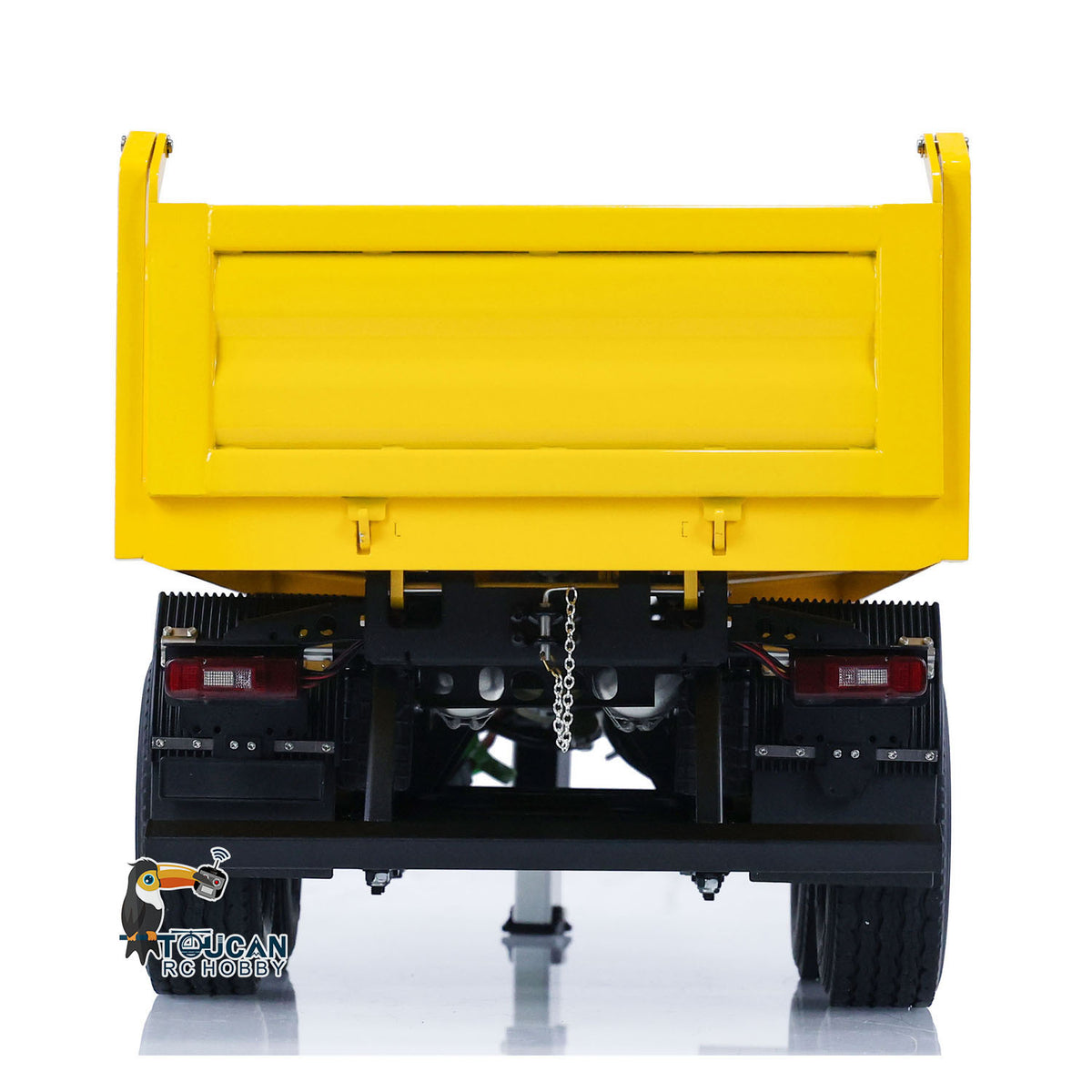 TOUCAN RC HOBBY LESU A0051 1/14 Metal Hydraulic RC Full Trailer with Electric Support Legs LED Lights for RC Tractor Trucks Backyard Fun