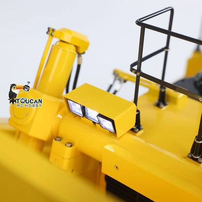 TOUCAN RC HOBBY JDMODEL 575 Metal 1/14 Remote Controlled Bulldozer Heavy Hydraulic Construction Truck Frsky X14 Radio Sound Light for Vehicle Enthusiast