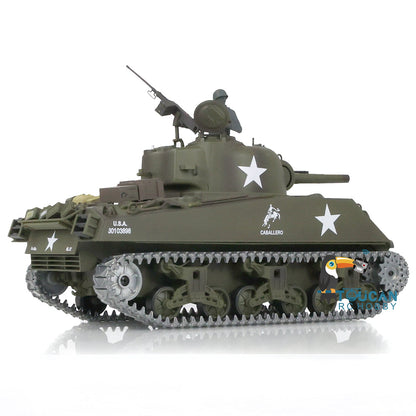 TOUCAN RC HOBBY Heng Long 1/16 TK7.0 USA M4A3 Sherman 3898 RTR RC Tank FPV Barrel Recoil 360 Degrees Turret BB IR Smoke Metal Tracks Sprockets Idlers Wheels
