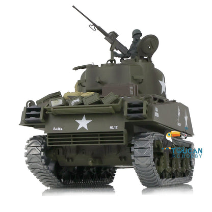 TOUCAN RC HOBBY Heng Long 1/16 TK7.0 Promotion USA M4A3 Sherman RTR RC Tank 3898 360 Degrees Turret Smoke BB IR Metal Barrel Tracks Sprockets Idlers Wheels Gearbox