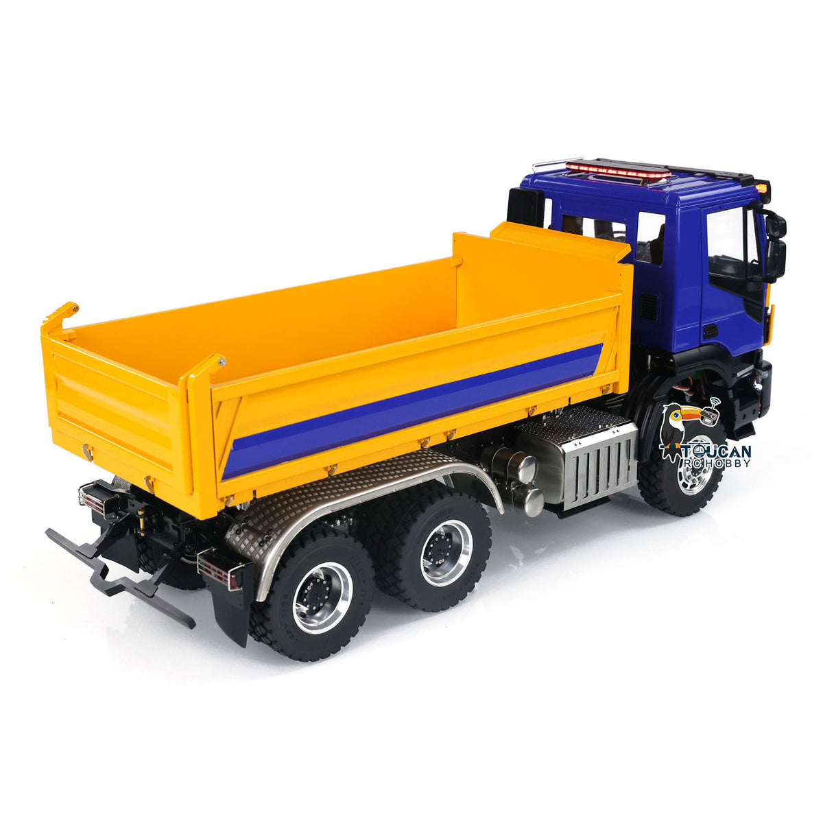 TOUCAN RC HOBBY LESU A0009 1/14 Metal 6x6 RC Hydraulic Dump Truck with FlySky I6S Radio Controller 3 Speed Transmission for Model Enthusiast