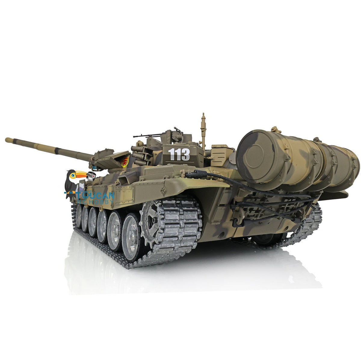 TOUCAN RC HOBBY Heng Long 1/16 TK7.0 Profession 3938 Russian T90 RTR RC Tank FPV 360 Degrees Turret IR BB Smoke Metal Sprockets Idlers Road Wheels