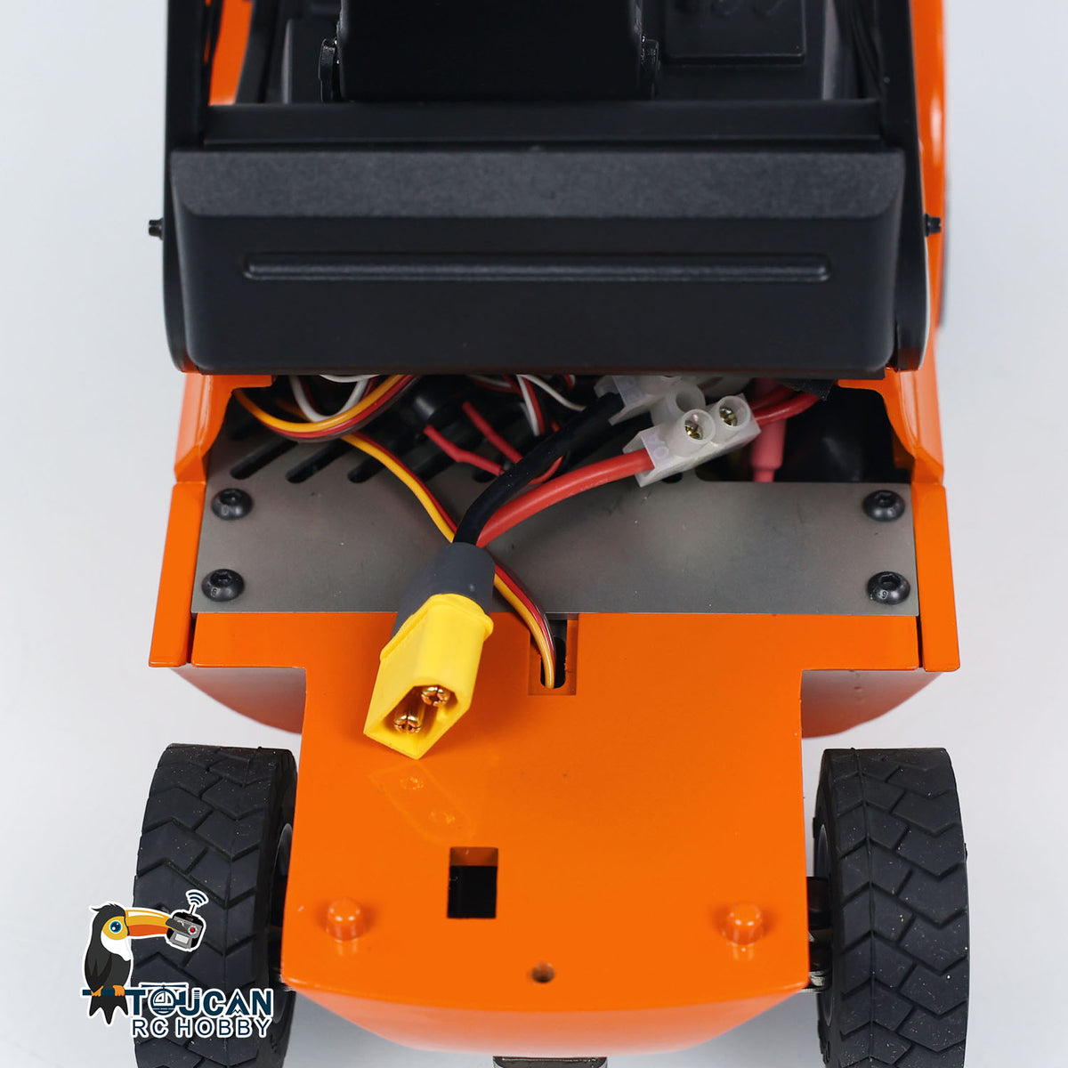 TOUCAN RC HOBBY LXY 1/14 Metal Hydraulic RC Forklift Remote Controlled Wheeled Transfer Car Construction Vehicles Light Sound FlySky I6S Radio Controller PNP RTR